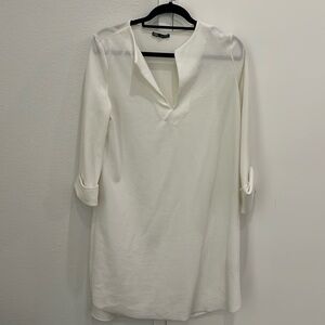 ✨White zara shirt dress